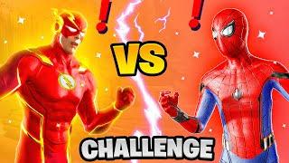 Fortnite Flash vs Spiderman Boss Marvel Challenge