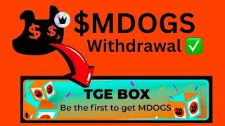 MDOGS WIthdrawal - Claim Allocation in BitGet Exchange NOW 