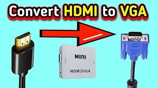 How to use HDMI to VGA converter with Audio? 3 model