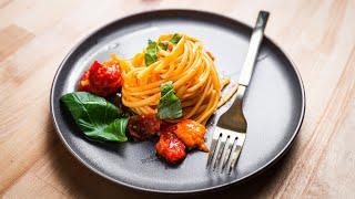 Roasted Cherry Tomato Pasta Sauce - Quick and Easy
