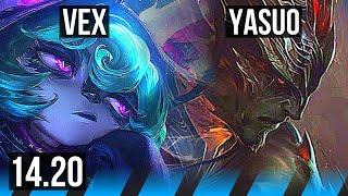 VEX vs YASUO (MID) | Rank 9 Vex, Legendary | NA Diamond | 14.20