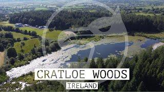 4K Drone view of Cratloe Wood, County Clare  Ireland