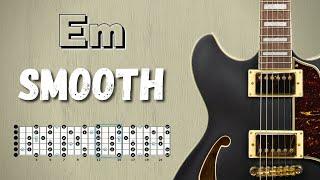 Soulful SMOOTH JAZZ Backing Track in E minor (Blues & Altered Scale Diagrams)