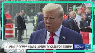 SCOTUS hears immunity case for Trump in election interference case
