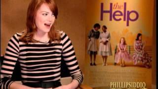 EMMA STONE Interview with PHILLIP SIDDIQ for the film The Help..mpg