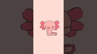 smol Axolotl sleepy -- #sleep #axolotl #art #cute #kawaii #animals #animation #fyp #fypシ