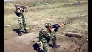 Огневой рубеж стрельбы с СВД на полигоне