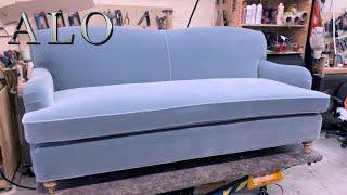 HOW TO UPHOLSTER A SOFA WILLIAM BIRCH STYLE -DIY- ALO Upholstery