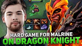 HARD GAME for FALCONS MALRINE on DRAGON KNIGHT MID in HIGH MMR!