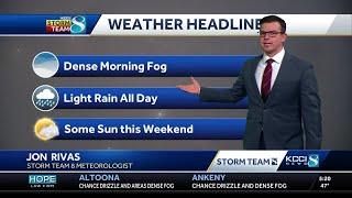 Iowa weather: Dense fog and scattered showers to end the week