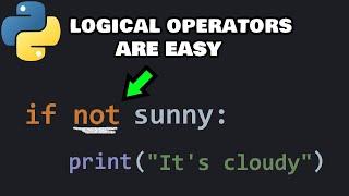Logical operators in Python are easy ️