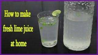 How to make fresh Lime Juice at home | Homemade Fresh Lemon Juice | Lime Juice | lemon juice