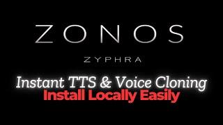 Zyphra Just Dropped Zonos - Instant TTS and Voice Cloning - Install Locally