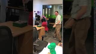 More fun with Silly String in the office