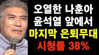 (속보) 윤석열, 나훈아 불렀다!! 마지막 무대.. 실검 1위