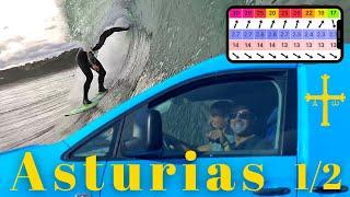 Buscando EL MEJOR SURF SPOT de ASTURIAS  Surf en las PLAYAS de ASTURIAS ️ 1/2