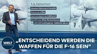 UKRAINE-KRIEG: F-16-Kampfjets könnten russische Luftüberlegenheit ausgleichen