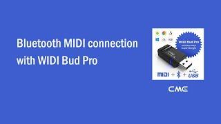 Bluetooth MIDI connection with WIDI Bud Pro