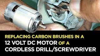 Replacing Carbon Brushes in a 12 Volt DC Motor or 775 motor/775 Dc motor