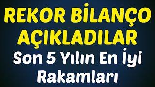 REKOR BİLANÇO AÇIKLADILAR - SON 5 YILIN EN İYİ RAKAMLARI #borsa #hisse #yorum