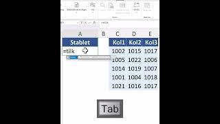 Excel på norsk: Stable data fra flere kolonner med TILKOL() #excel #excelguru #exceltips