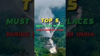 Top 5 must visit places during monsoon in India #shorts