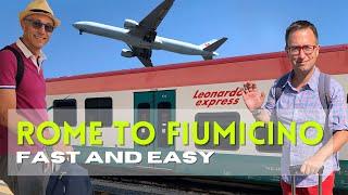 Rome Termini to Fiumicino Airport (FCO)- The Leonardo Express Train