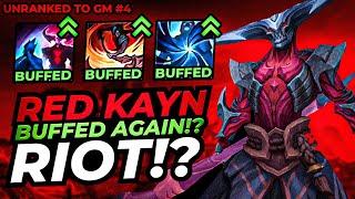 RED KAYN BUFFS ARE EPIC! DOMINATE & WIN With Him (Unranked to Gm Ep.4)