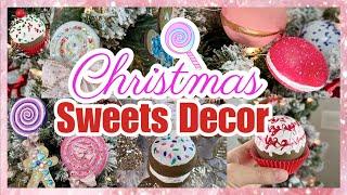 DOLLAR TREE CHRISTMAS DIY DECOR // CHRISTMAS CANDY SWEETS ORNAMENTS 