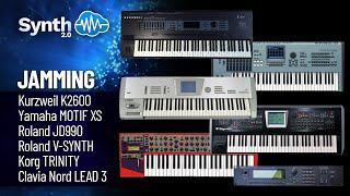 KEYBOARDS RIG: TRITON, MOTIF, FANTOM, OASYS, K2600, VSYNTH, NORD LEAD | Synthcloud