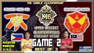 FNATIC ONIC PH vs SRG Game 2 | KELRA GRANGER FIGHTER EMBLEM | M6 World Championship Knockout Stage