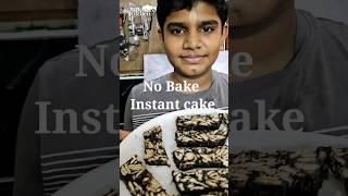 Nikilan's Diwali Special No Bake Cake #baking #ytshorts #vidhuskitchen #nobakecake #kidscooking