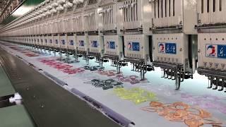 686/165 lejia high speed flat super multiheads embroidery machine