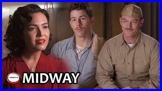 "Midway"  Interviews with Nick Jonas, Mandy Moore, Luke Evans, Aaron Eckhart & Patrick Wilson