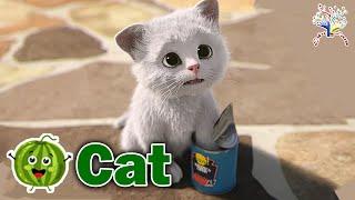 The Animal Sounds Song || Cat || Kids Nursery Rhymes | Best Learning Song For Kids |  EduFam ~