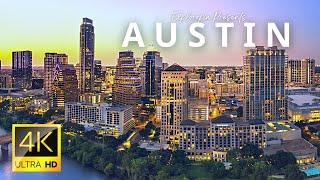 Austin, Texas, USA  in 4K ULTRA HD 60FPS Video by Drone