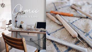 Studio Vlog | A DAY IN MY LIFE as a freelance artist / potter