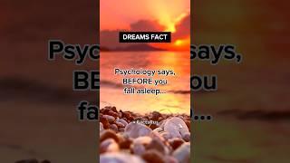 Psychology Facts about Dreams  #shorts #psychologyfacts