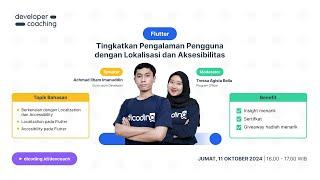 #DevCoach 172: Flutter | Tingkatkan Pengalaman Pengguna dengan Lokalisasi dan Aksesibilitas