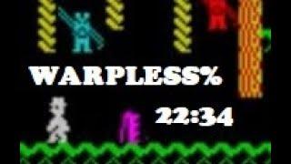 Jet Set Willy WARPLESS% Full Completion (new PB: 22 34)