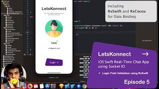 #5 WhatsApp Chat Clone BEST OF VIPER iOS Swift | RxSwift Data Binding to Login