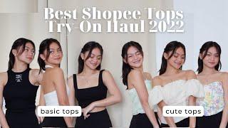 BEST SHOPEE TOPS 2022 PART 1 (TRY-ON HAUL) || Michelle G.