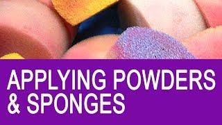 Free face painting classes - Applying powders and sponging