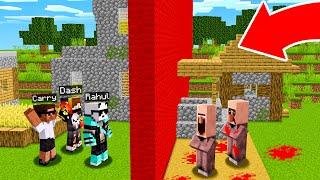  Scary Villagers SPLIT The Village in HALF in Minecraft!