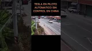 Tesla sin control provoca una tragedia en China  #shorts