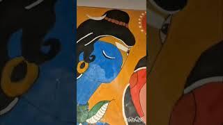 Shiv Parvati Abstract Painting/Abstract painting of Lord Shiva and Parvati