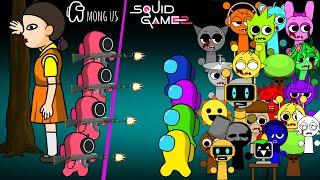 Among Us & All Incredibox Sprunki vs Squid Game Doll (Game 2) | AMONG US ANIMATION