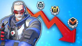 I spectated a Soldier 76 who CAN'T STOP DE-RANKING...