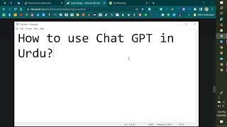 How to use Chat GPT in Urdu? | Urdu Chat GPT | EarnStreet