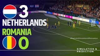  Romania  0-3 Netherlands EURO 2024 Match Highligths Videogame Simulation & Recreation